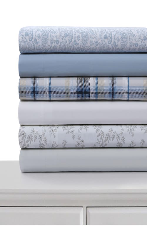 Azores Home 300 Thread Count Cotton Percale Sheet Set In Multi