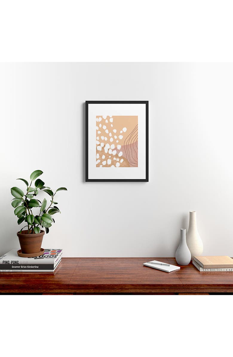 Deny Designs Modern Abstract Framed Art Print, Alternate, color, Black Frame