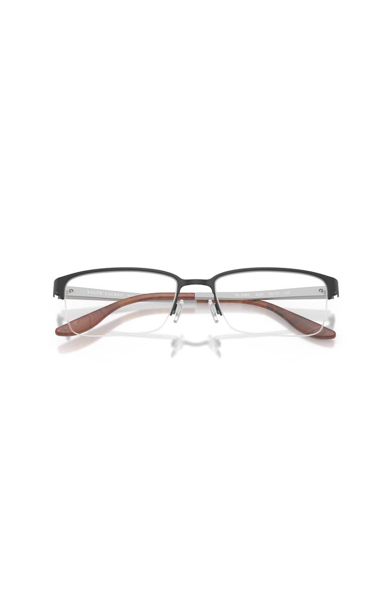 Ralph Lauren 54mm Rectangle optical glasses, Alternate, color, Black