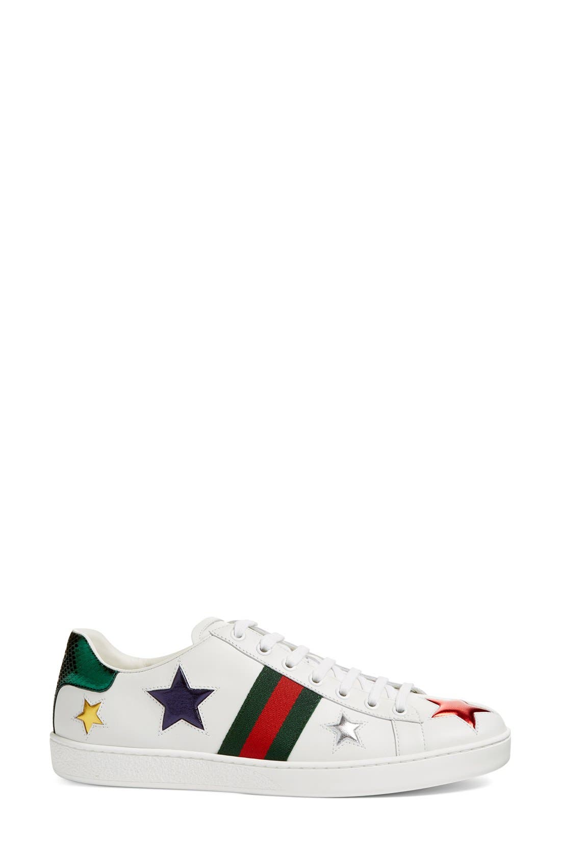 Gucci New Ace Star Sneaker, Alternate, color, 