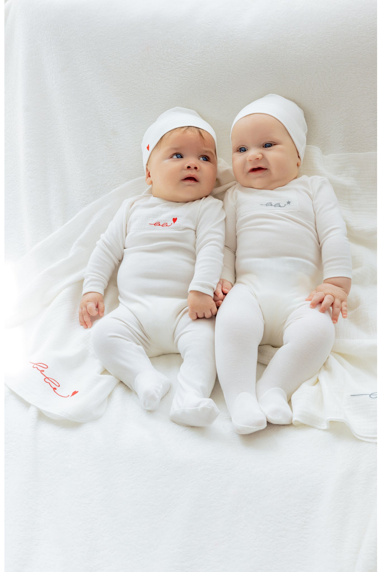 Layette Muslin Patch Footie, Alternate, color, Muslin Patch