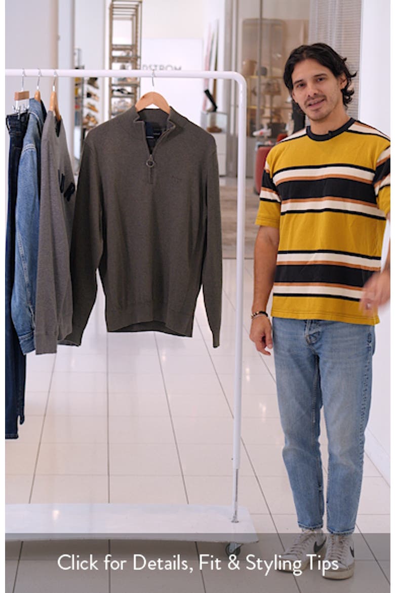 Cotton Quarter Zip Sweater video