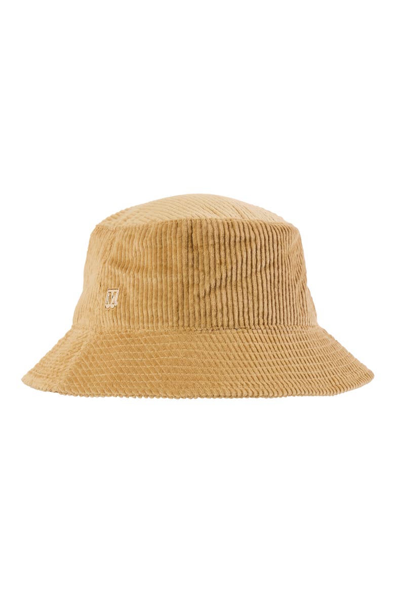 Corduroy Cotton Bucket Hat, Main, color, CAMEL