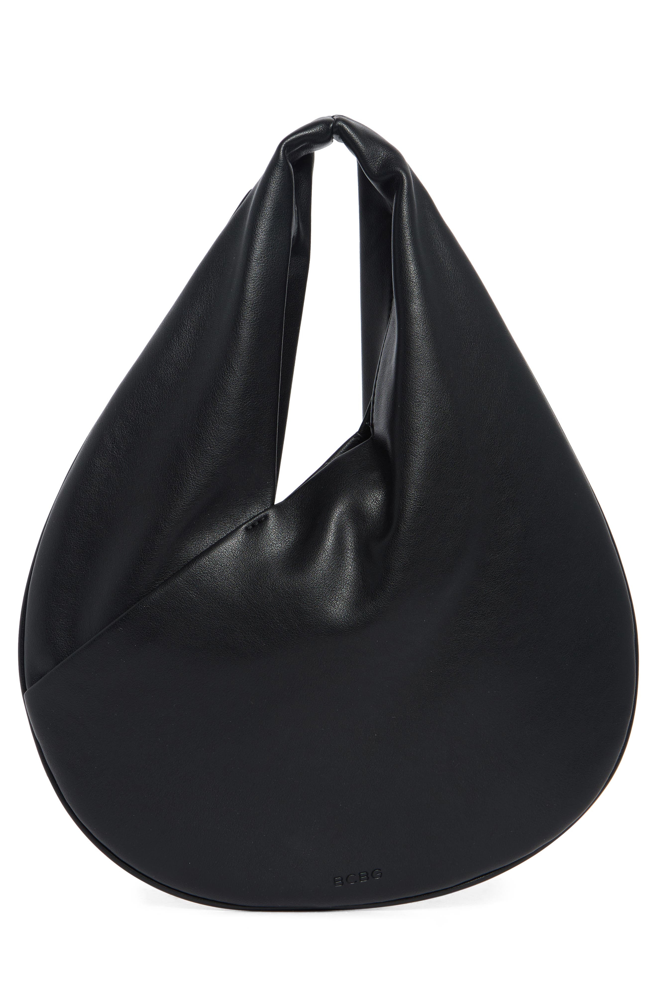 BCBG Crisscross Mini Hobo Shoulder Bag, Alternate, color, Black