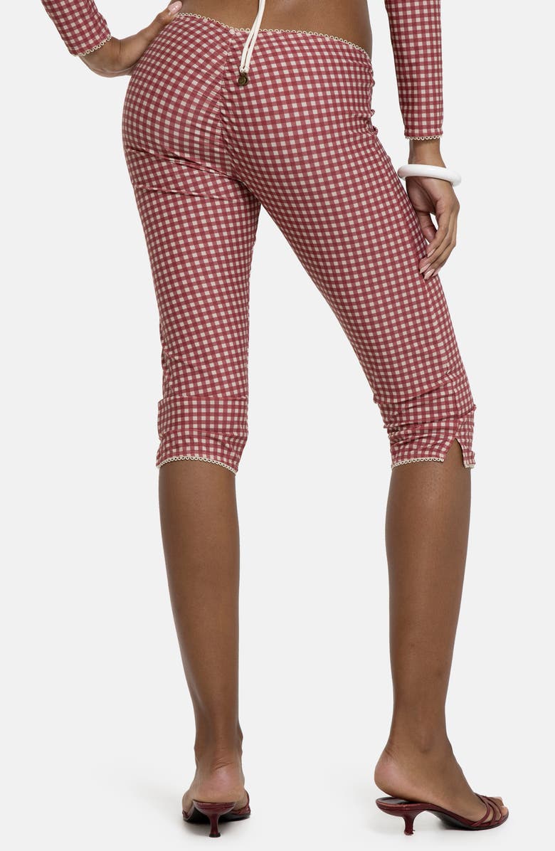 JADED LONDON Beach Capri Pants, Alternate, color, Red