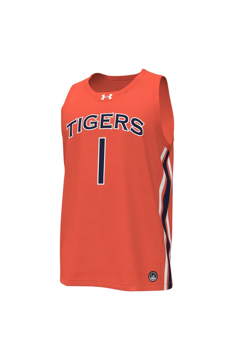 Under Armour Men's Under Armour #1 Orange Auburn Tigers Replica Basketball Jersey, Alternate, color, Orange