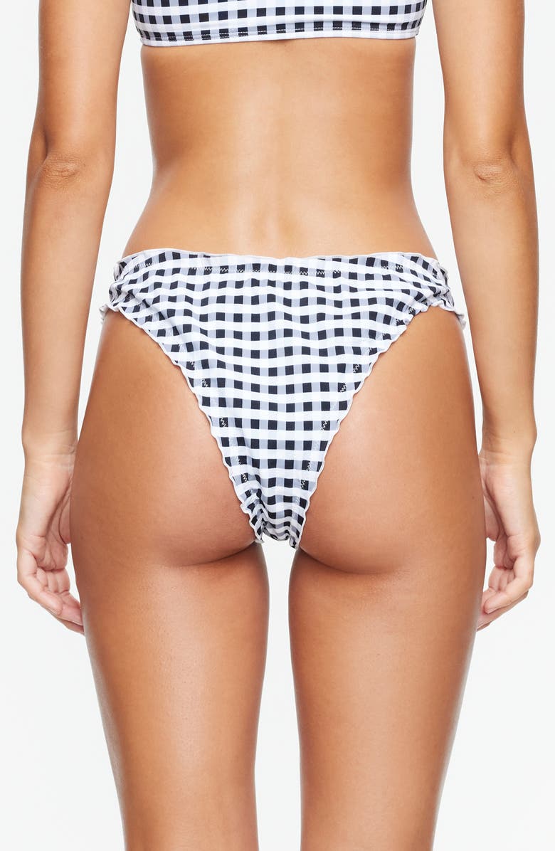 LIONESS Tide Check Swim Bottoms, Alternate, color, Noir Check