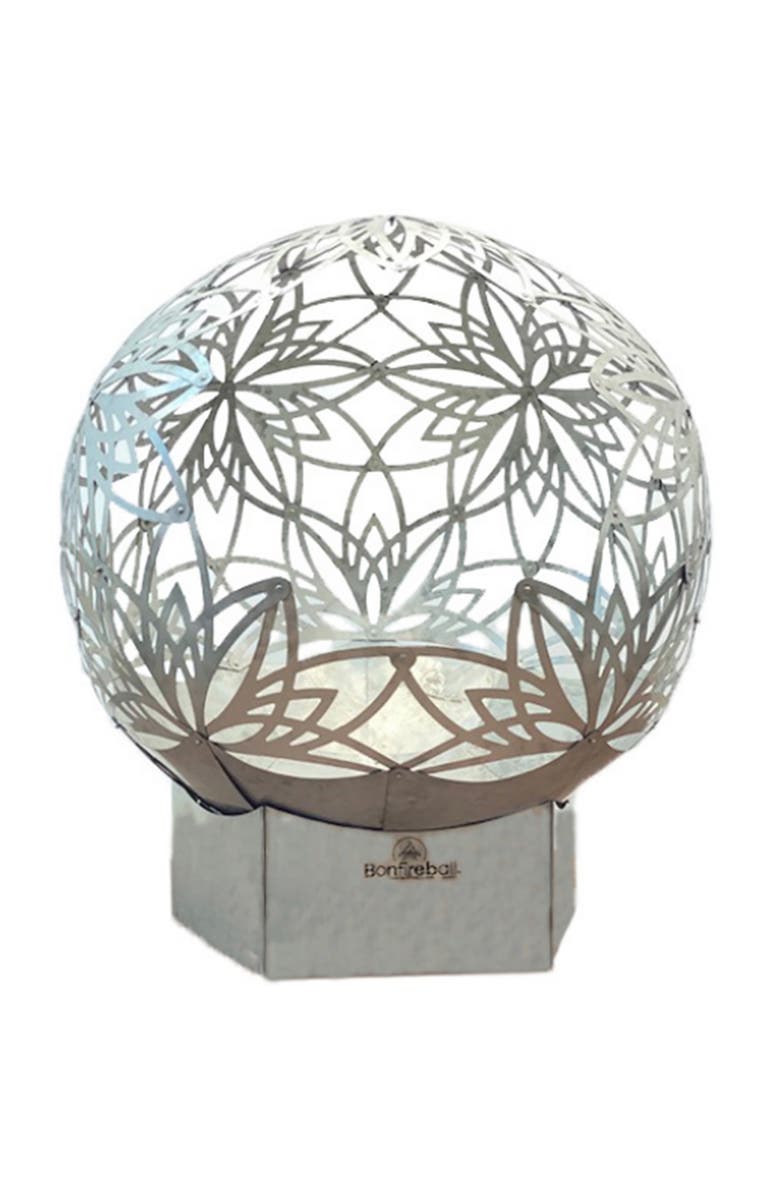 Bonfireball 50" Fire Pit Lotus Base & Cover, Main, color,