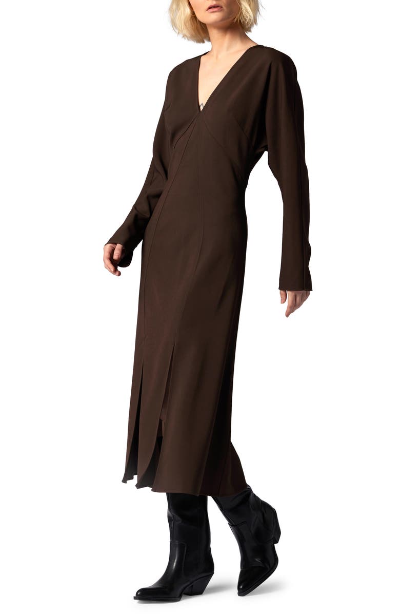 Equipment Nava Long Sleeve A-Line Dress, Alternate, color, 