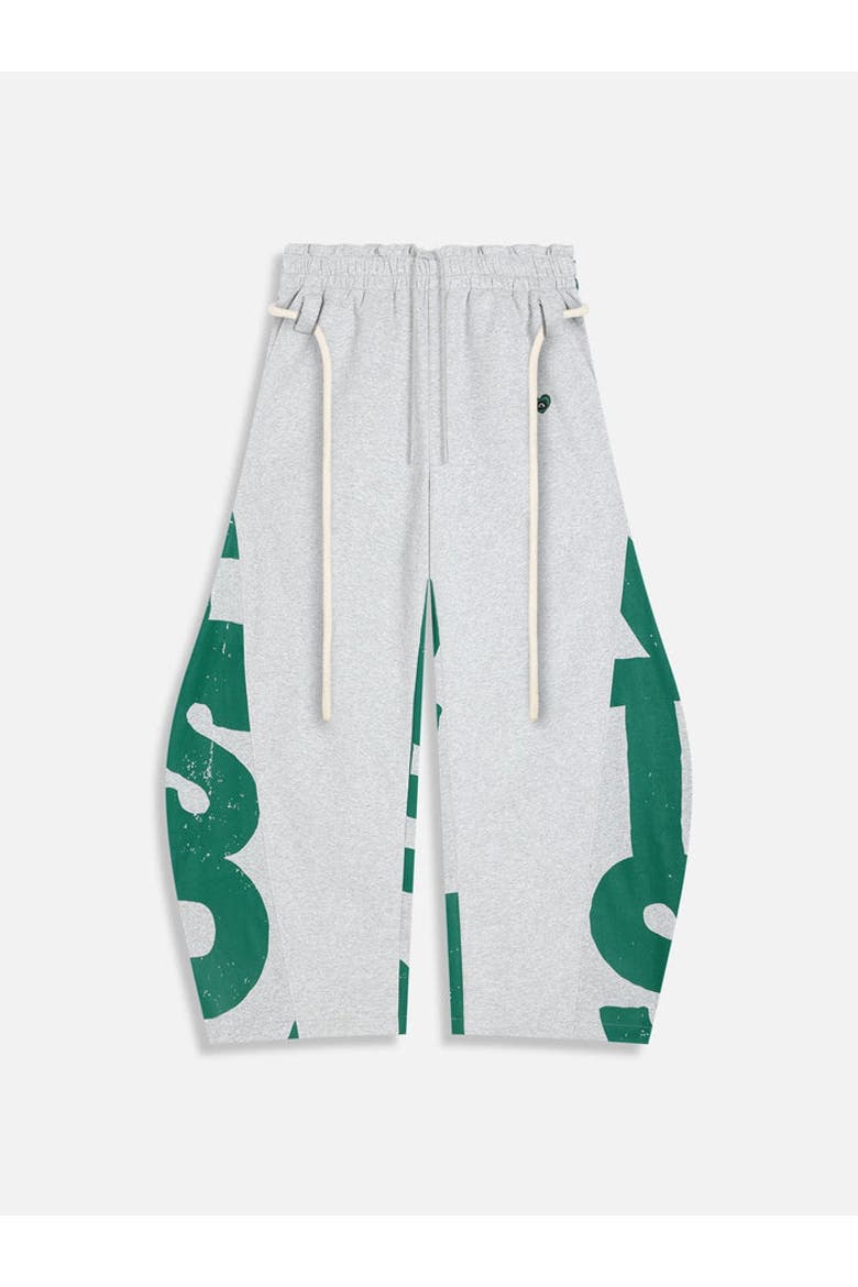 Graffiti Super Baggy Barrel Sweatpants, Main, color, Grey