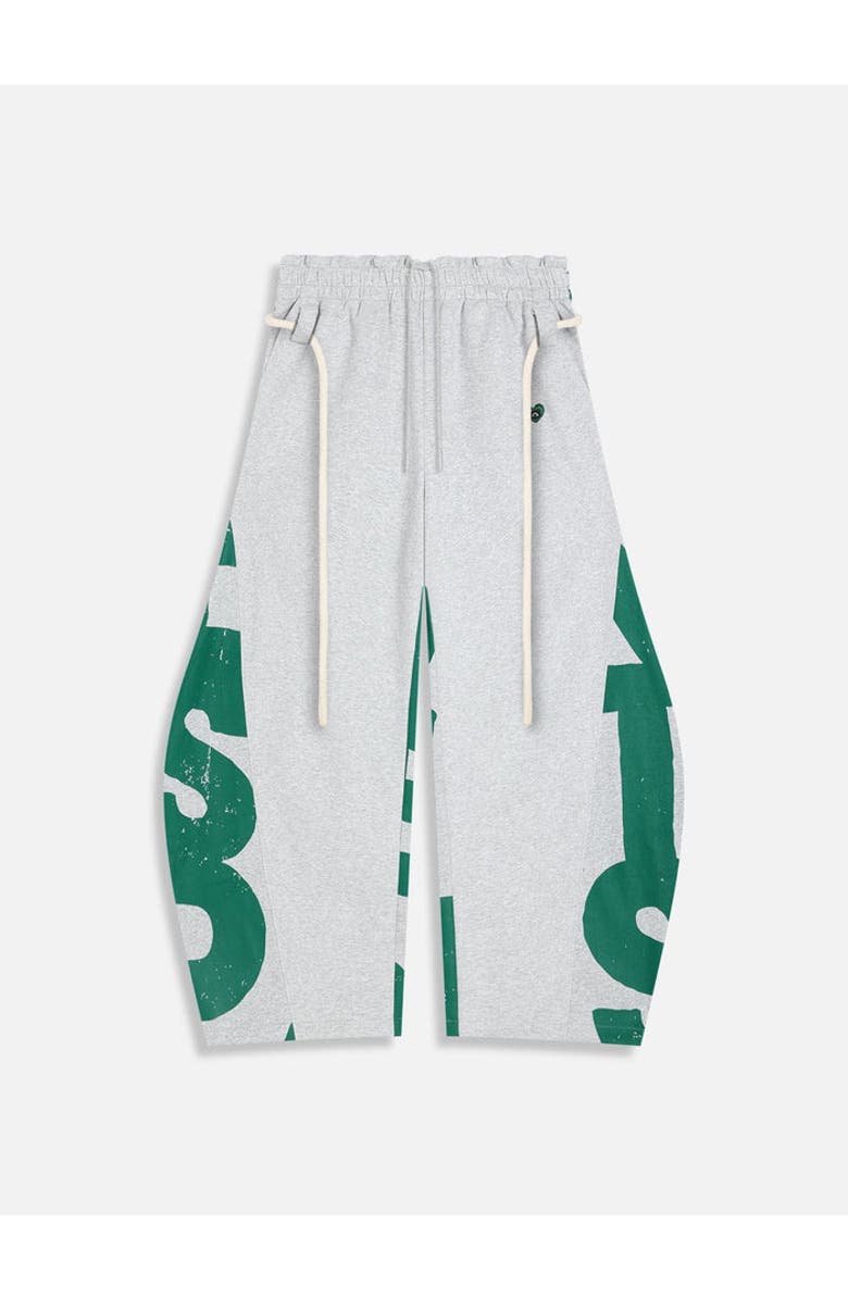 AELFRIC EDEN Graffiti Super Baggy Barrel Sweatpants, Main, color, Grey