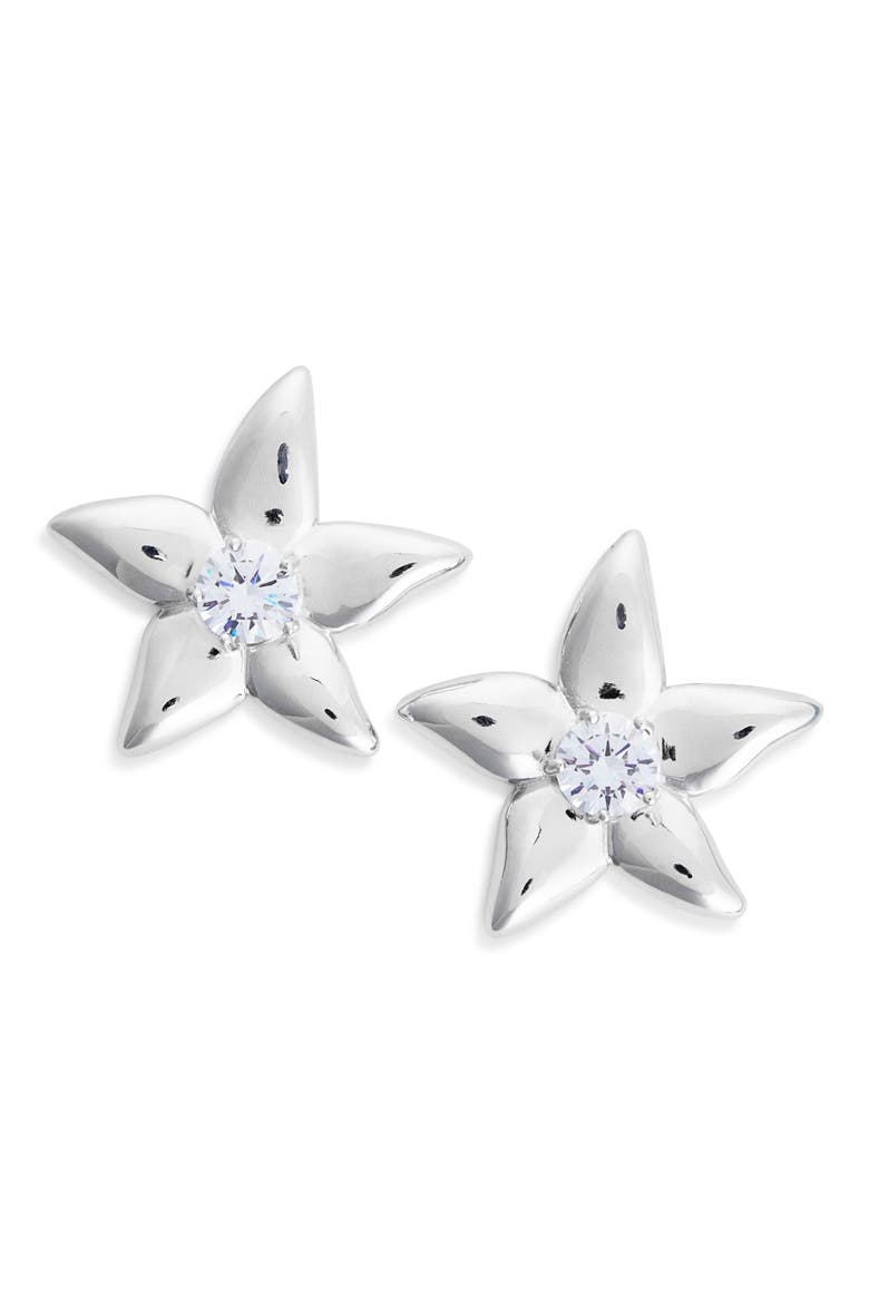 Mega Starlink Stud Earrings, Main, color, CRYSTAL CLEAR