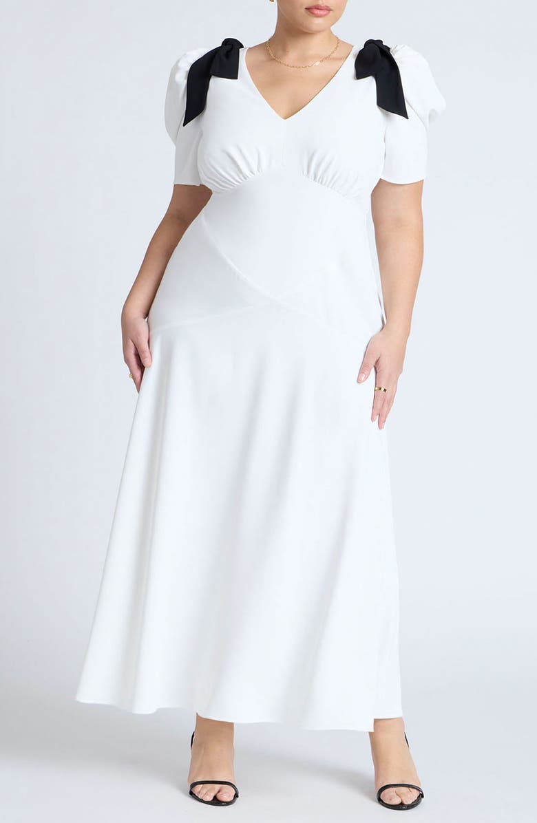 ELOQUII Bow Detail Flare Maxi Dress | Nordstromrack ELOQUII Bow Detail Flare Maxi Dress | Nordstromrack