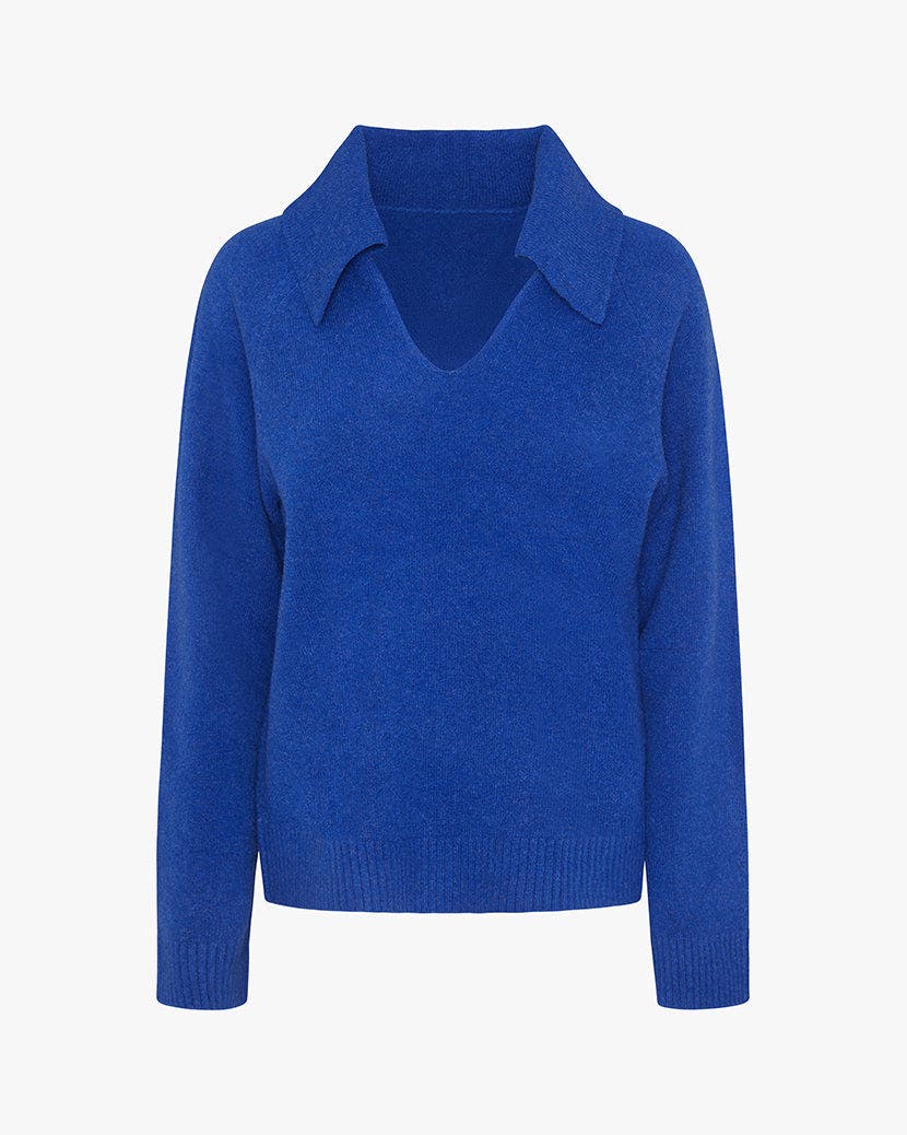 Collar V-Neck Sweater - image 2