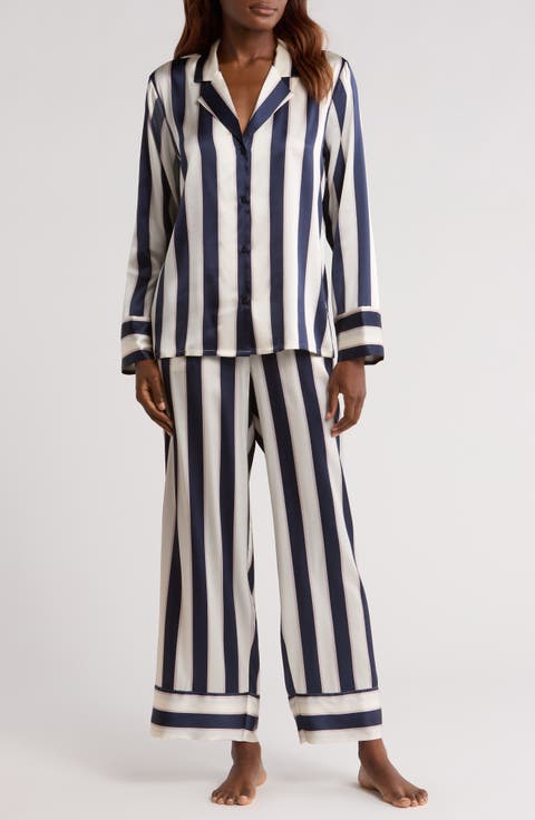 Tailored Stretch Silk Pajamas