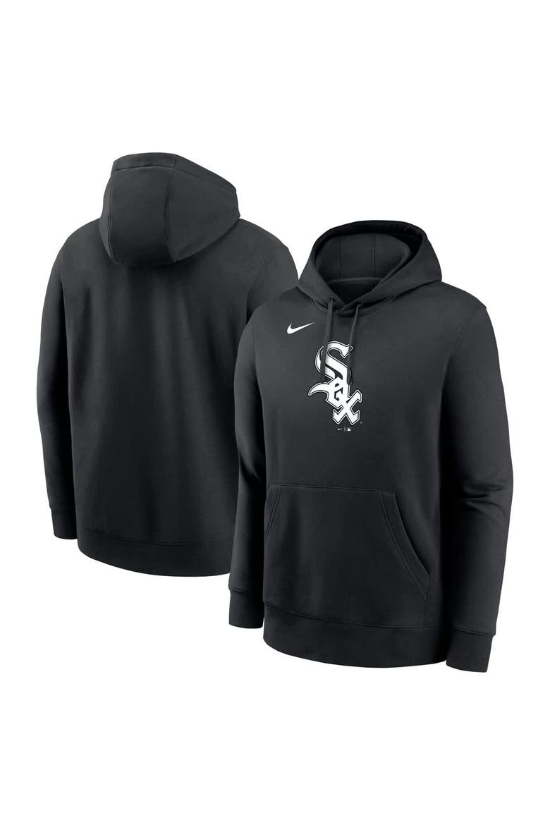 Men's Nike Black Chicago White Sox Logo Club Fleece Pullover Hoodie, Main, color, Black