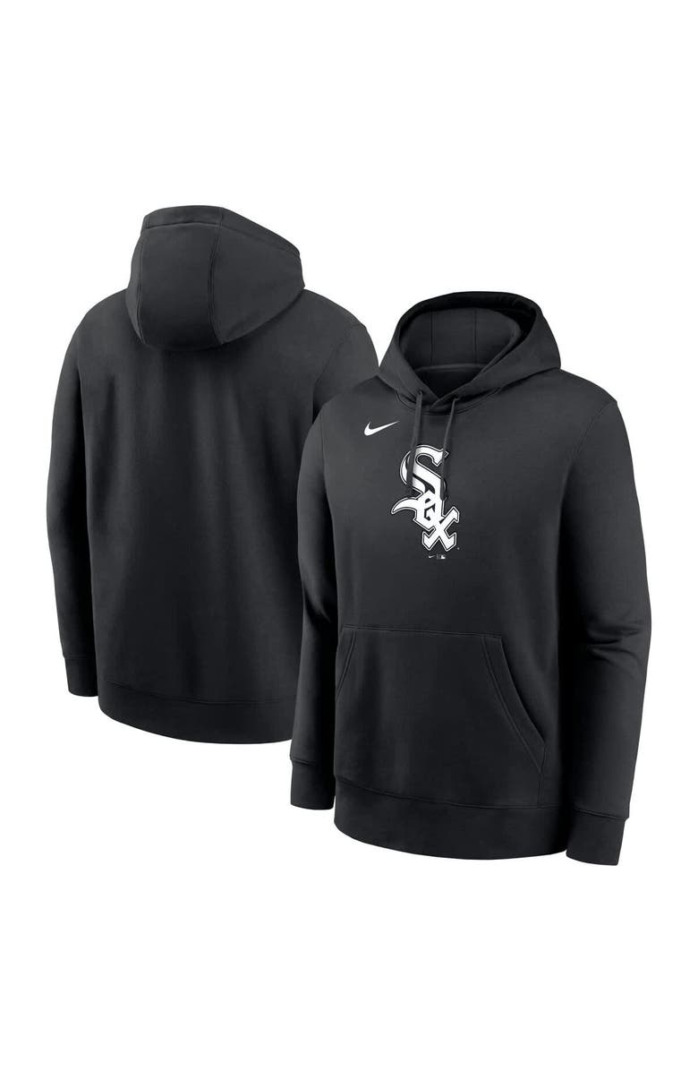 Nike Men's Nike Black Chicago White Sox Logo Club Fleece Pullover Hoodie, Main, color, Black