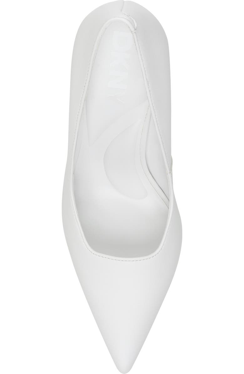 DKNY Mickel Pointed Toe Pump, Alternate, color, White