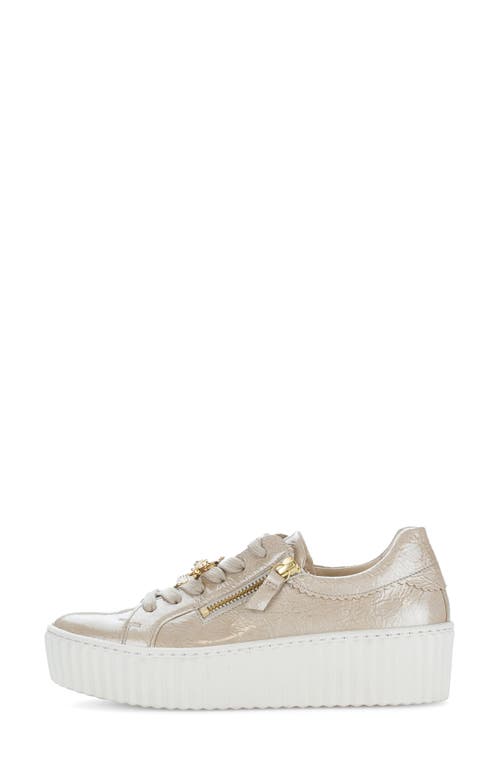 Gabor Platform Sneaker In Neutral