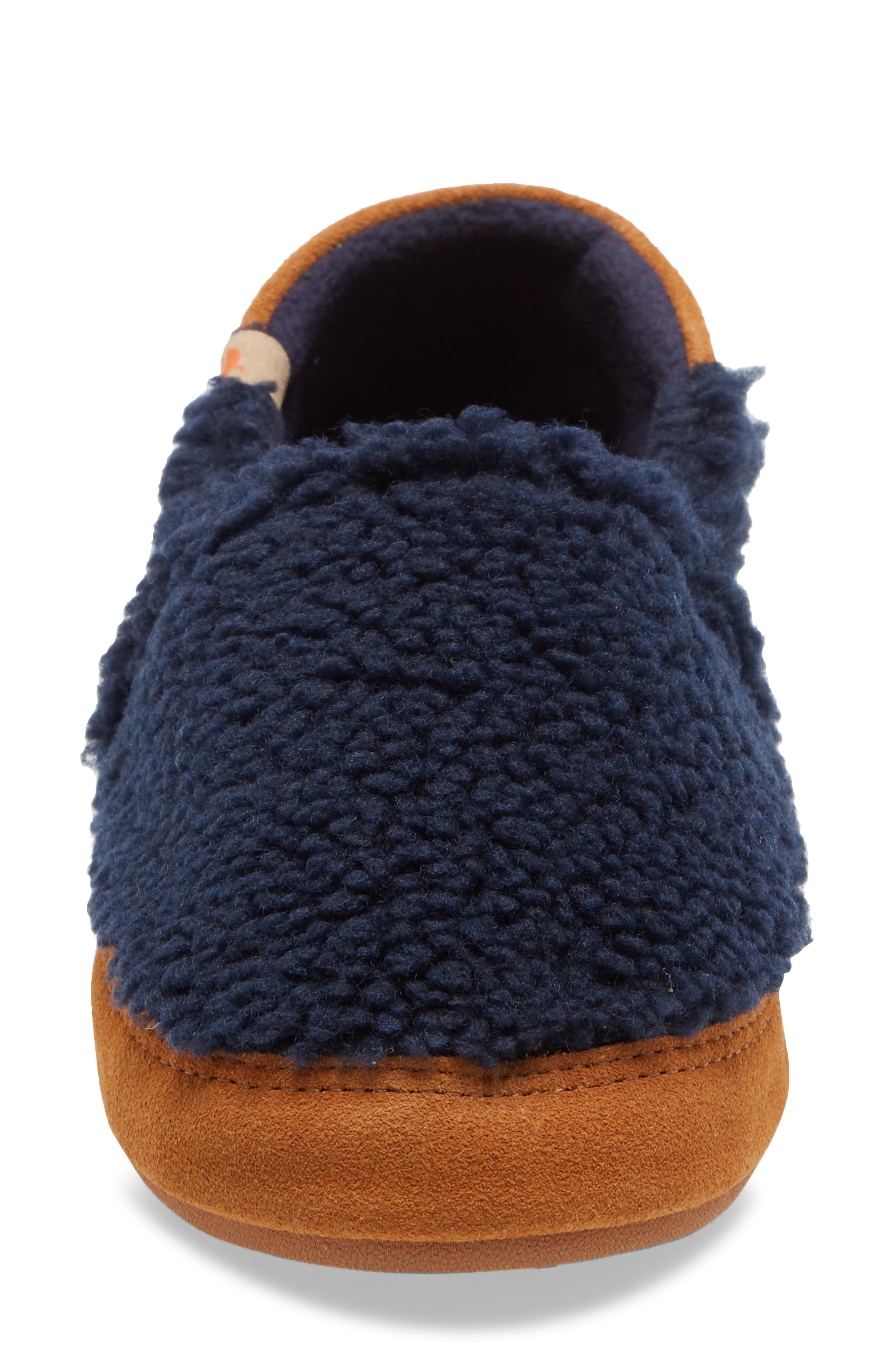 Acorn Moc II Slipper, Alternate, color, Navy Popcorn