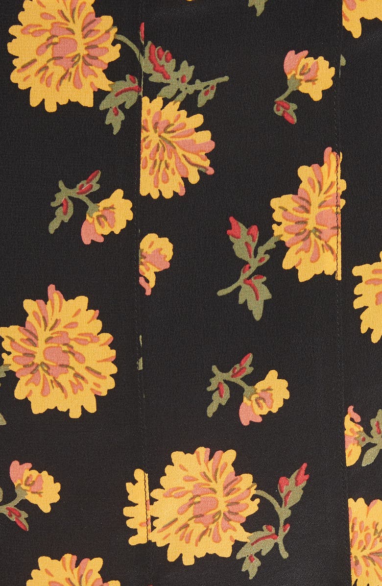 Veronica Beard Weller Floral Silk Miniskirt, Alternate, color, 