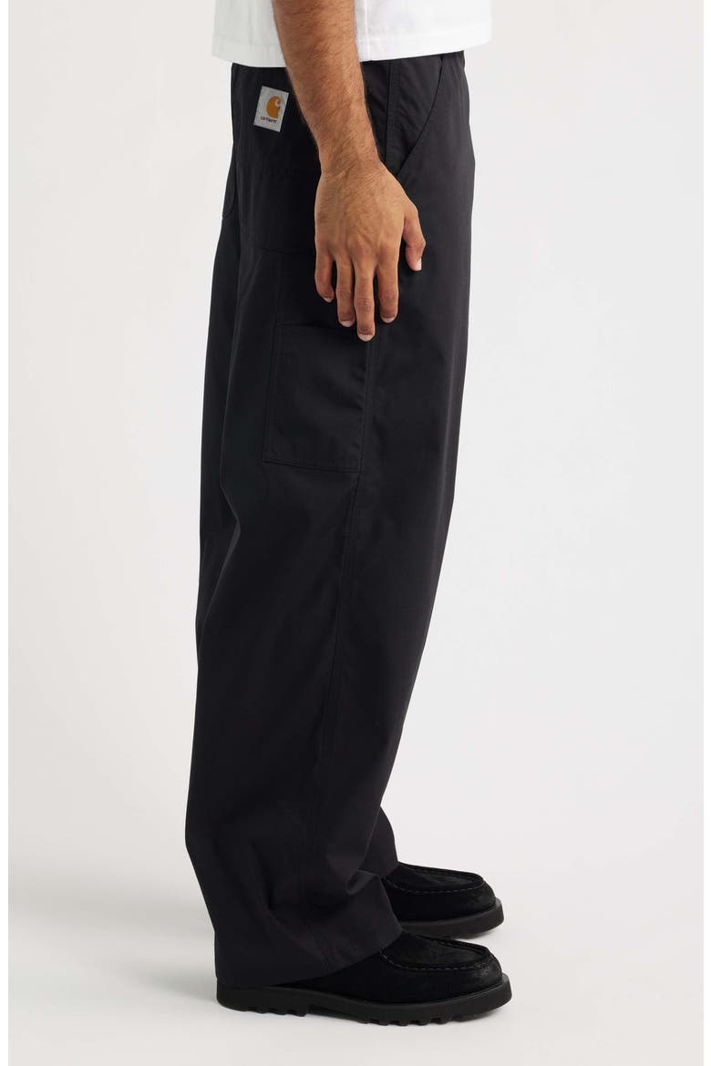 Postal Single Knee Loose Fit Carpenter Pants, Alternate, color, BLACK