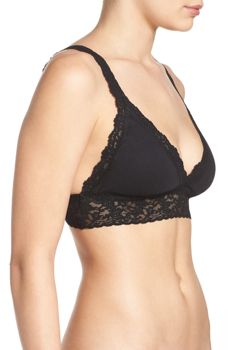Hanky Panky Stretch Cotton Bralette, Alternate, color, 