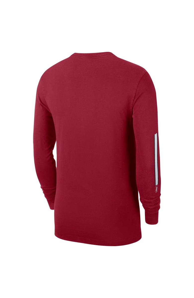 Nike Men's Nike Cardinal Stanford Cardinal Word Long Sleeve T-Shirt, Alternate, color, 
