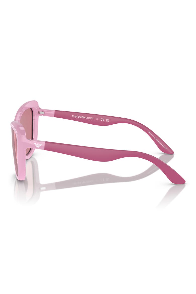 50mm Butterfly Sunglasses, Alternate, color, SHINY PINK / DARK VIOLET