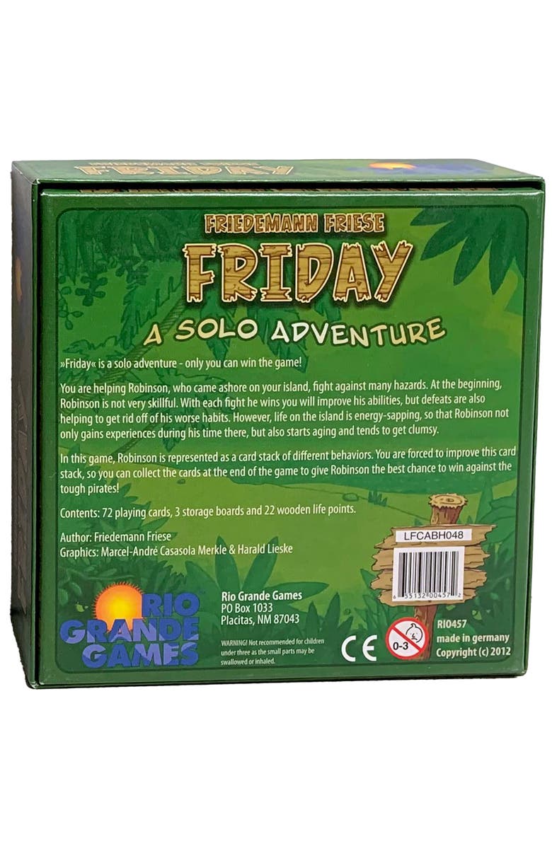 Rio Grande Games Friday Card Game, Alternate, color, Multicolored