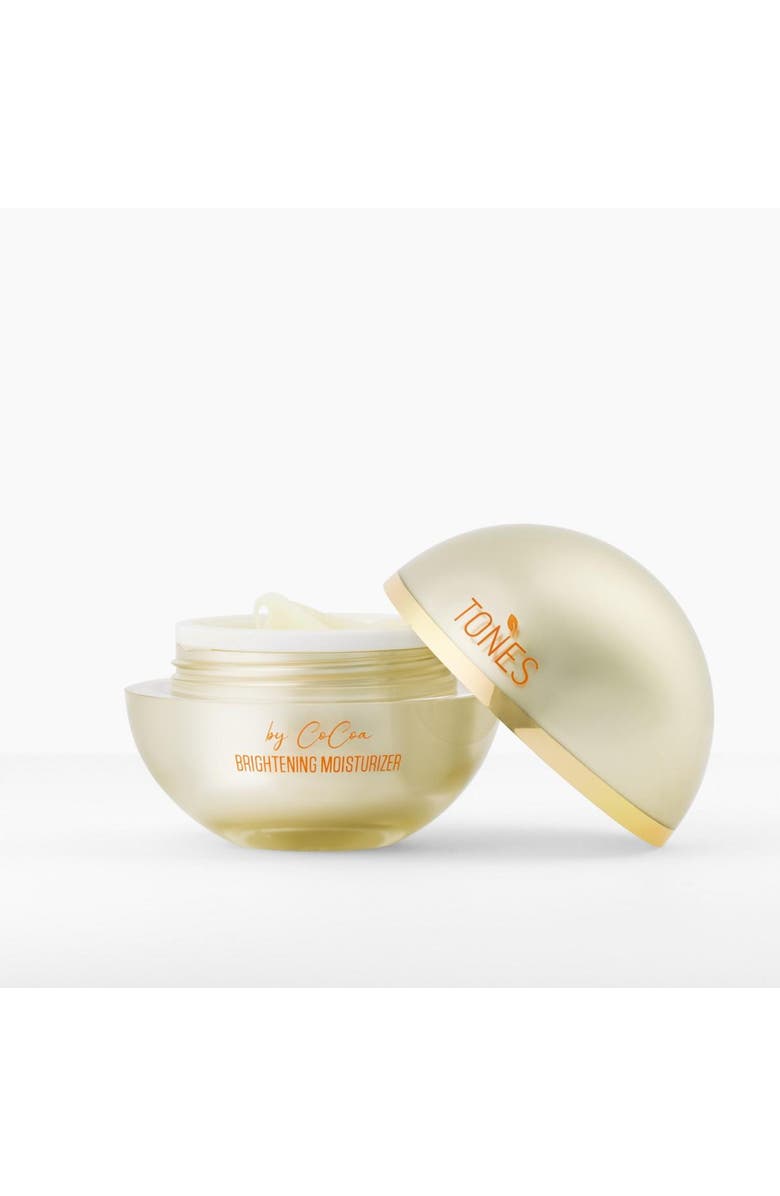 TONES by Cocoa Brightening Moisturizer with Arbutin + Antioxidants & Herbs 4oz, Alternate, color, Gold With Orange Words