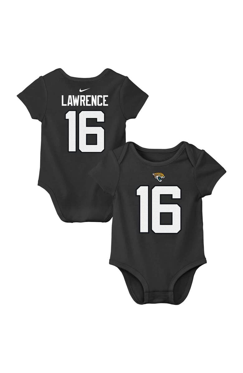 Nike Infant Nike Trevor Lawrence Black Jacksonville Jaguars  Player Name & Number Bodysuit, Alternate, color, Black