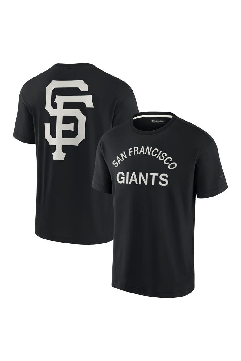 Unisex Fanatics Signature Black San Francisco Giants Elements Super Soft Short Sleeve T-Shirt, Alternate, color, Black