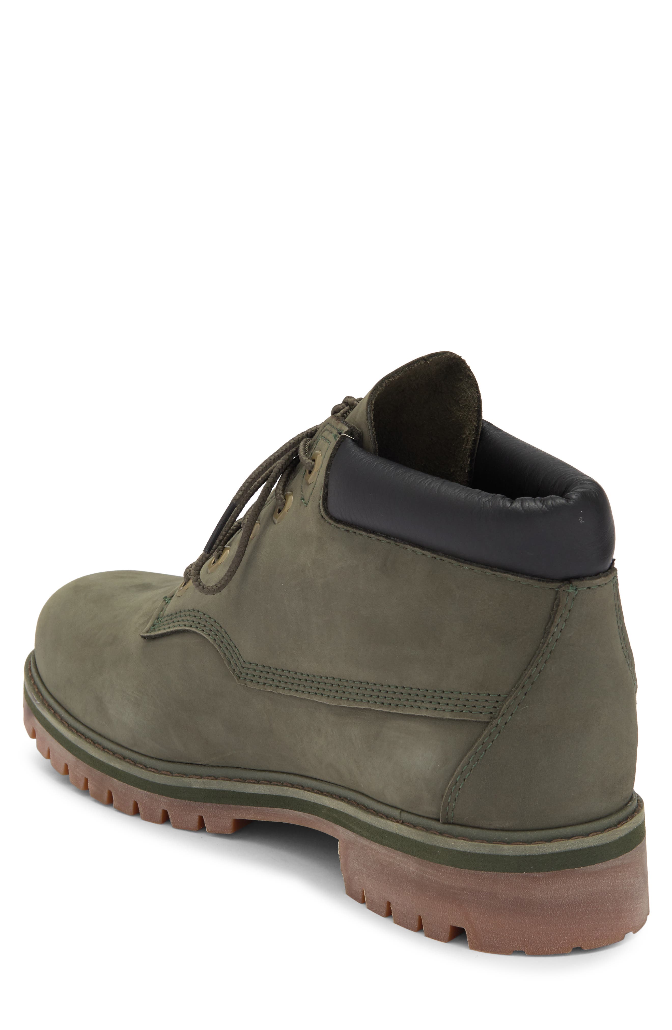 Timberland Rockaway Waterproof Boot, Alternate, color, Dark Green Nubuck