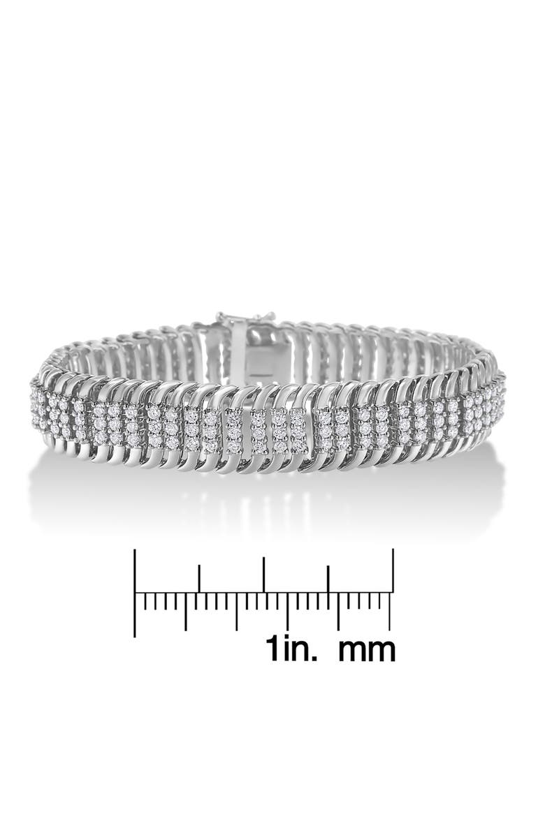 Haus of Brilliance 14K White Gold 5.0Cttw Diamond S Wave Serpentine Tennis Bracelet, Alternate, color, White