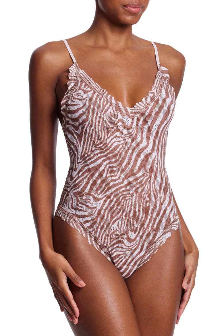Lace Thong Bodysuit video