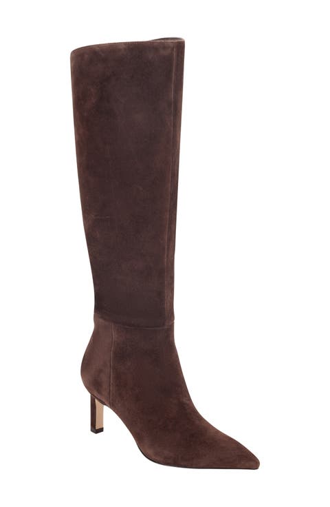 Esmee Pointed Toe Knee High Boot (Women)