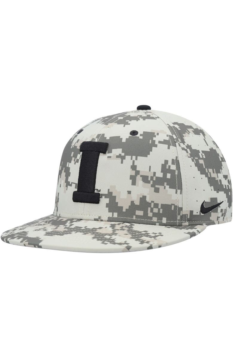 Nike Men's Nike Camo Iowa Hawkeyes Aero True Baseball Performance Fitted Hat, Main, color, Camo