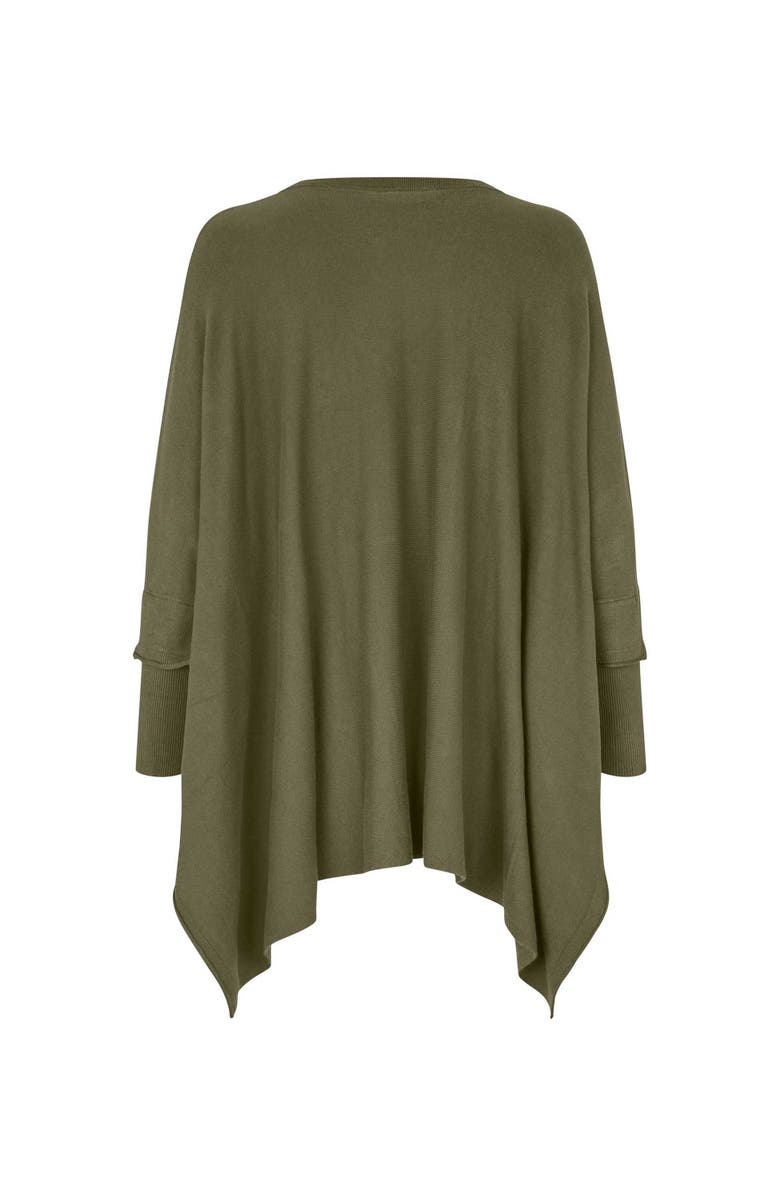 Masai Copenhagen MaFosna Long Sleeve V-Neck Poncho, Alternate, color, Ivy Green