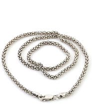 SAMUEL B. Sterling Silver Popcorn Chain Necklace