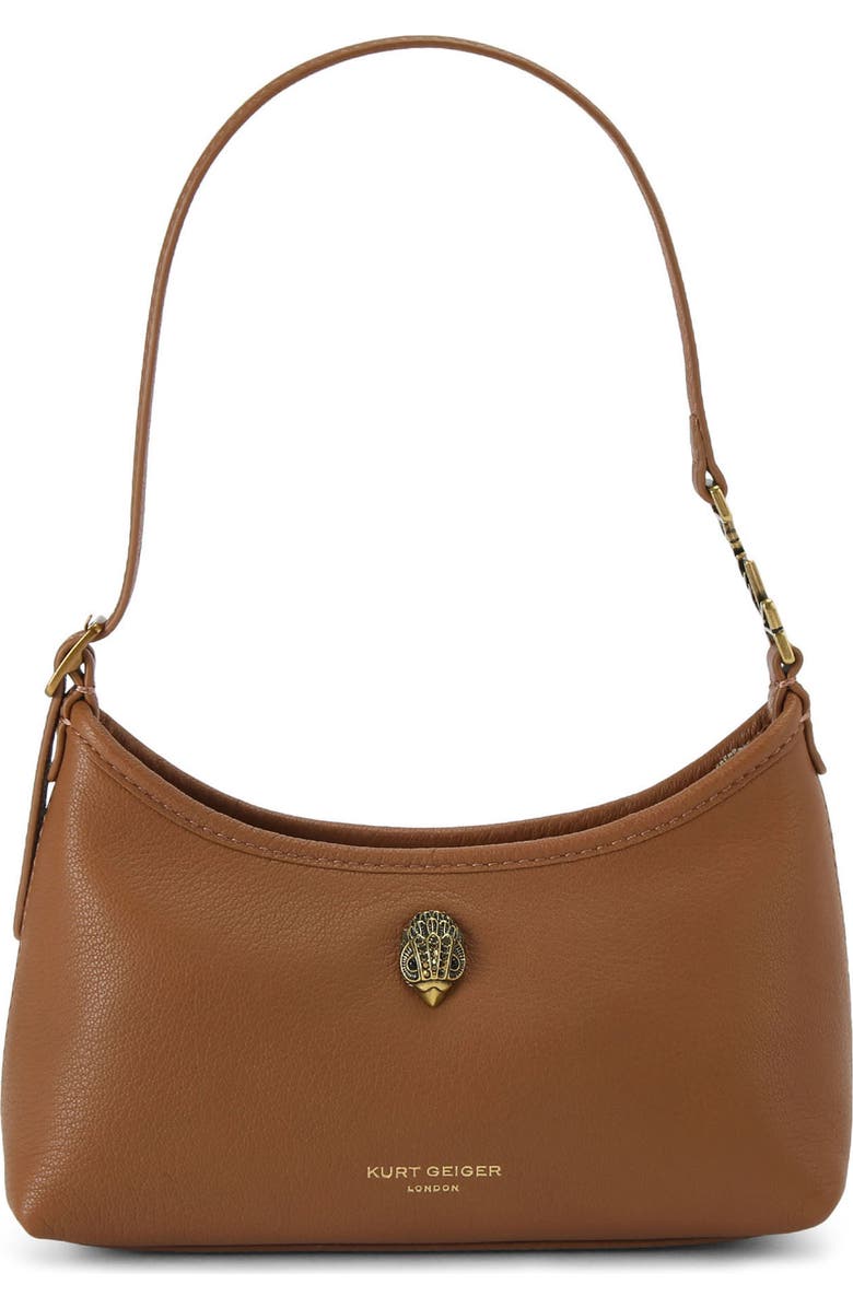 Kurt Geiger London Kurt Leather Shoulder Bag, Main, color, Tan Comb