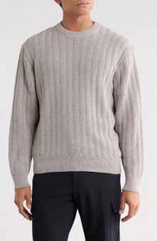 Arakingo Vertical Rib Crewneck Sweater