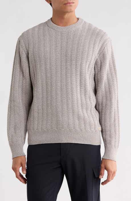 Arakingo Vertical Rib Crewneck Sweater