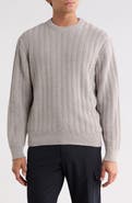 BOSS Arakingo Vertical Rib Crewneck Sweater