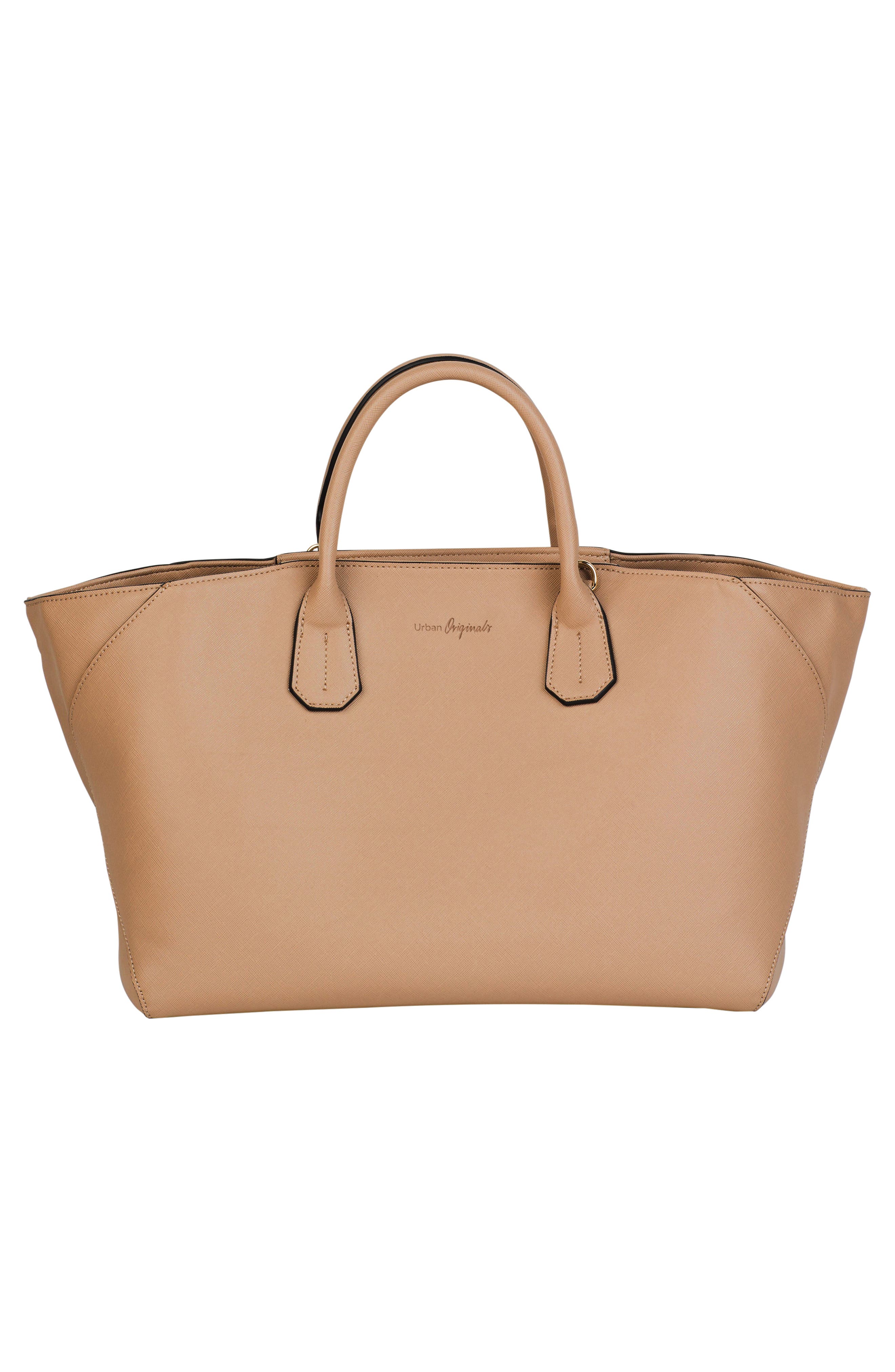 Be Kind Vegan Leather Tote, Alternate, color, TAUPE