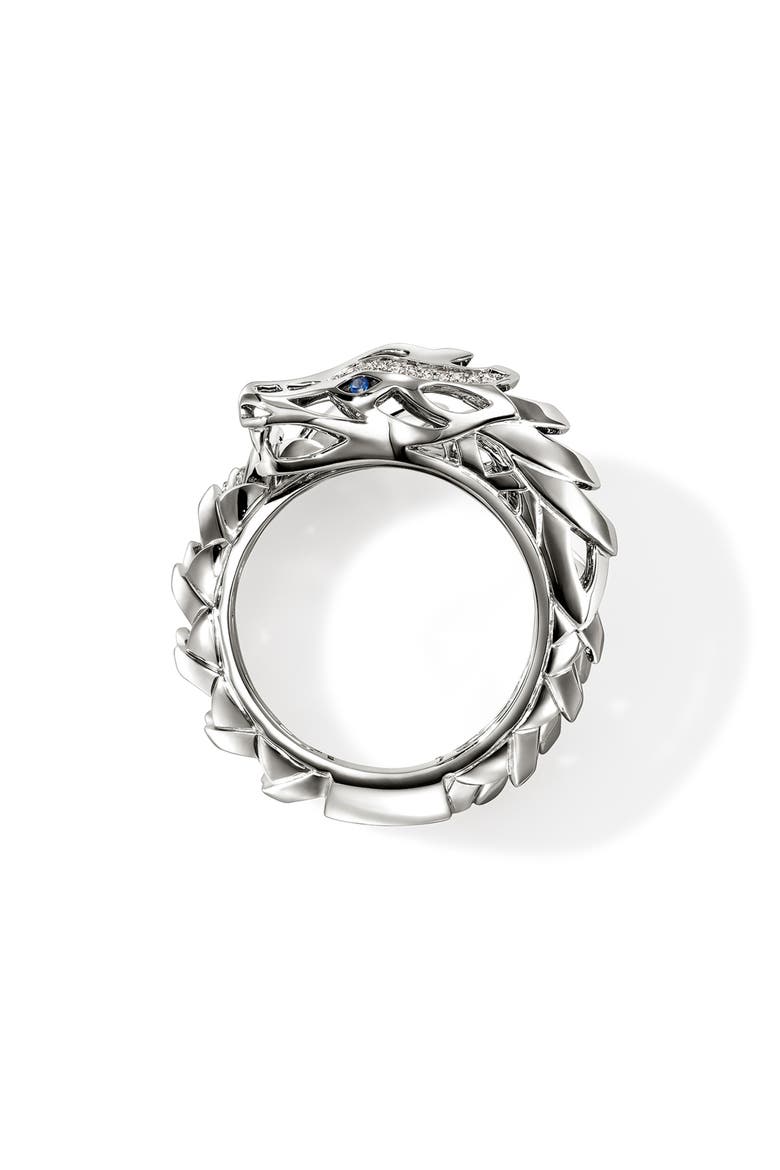 Naga Coil Ring, Alternate, color, SILVER