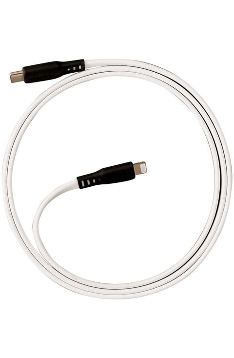 Flat USB-C to Apple Lightning High Speed Tangle-Free 6 Foot Cable