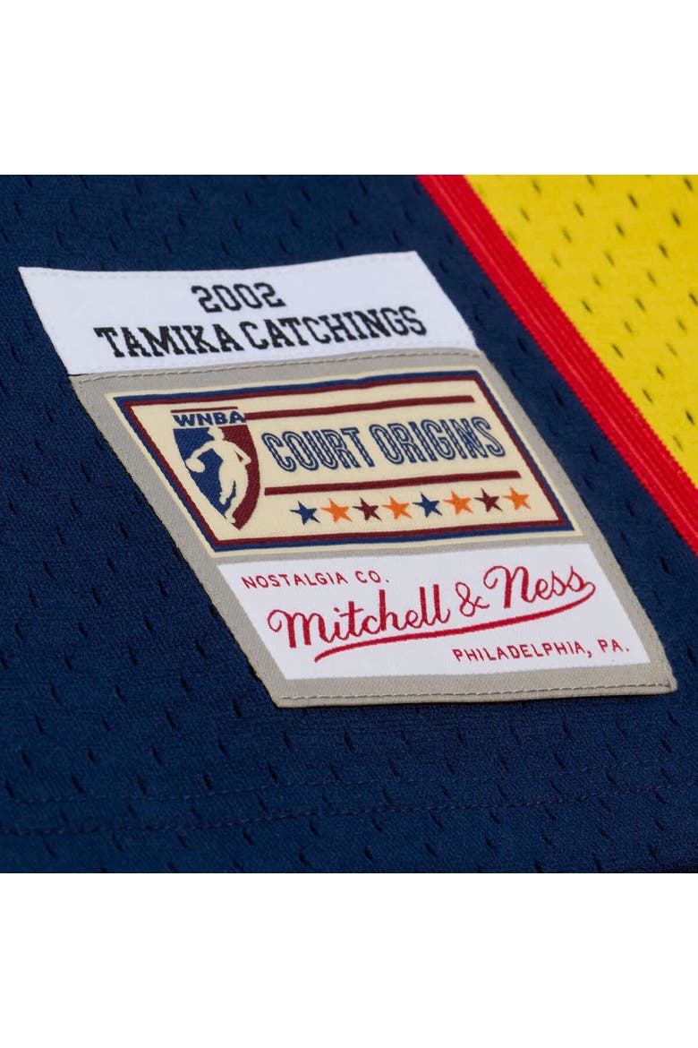Unisex Mitchell & Ness Tamika Catchings Navy Indiana Fever Court Origins Swingman Jersey, Alternate, color, Navy