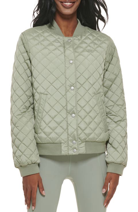 Women's Fleece Lined Diamond Quilted Jacket