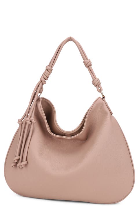 Yasmin Vegan Leather Hobo Shoulder Bag